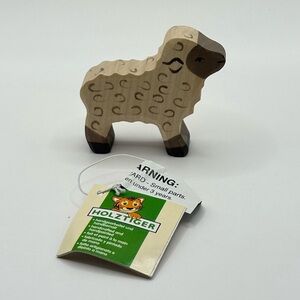 NWT Holztiger standing sheep wooden toy figure